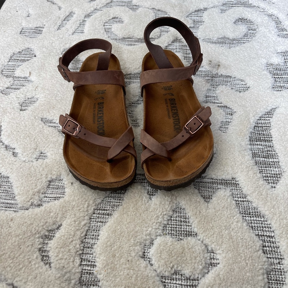 Birkenstock Yara wrap around ankle sandals size 36